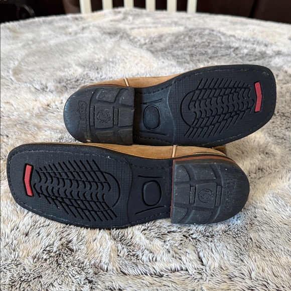 Maury Kids Western Boots Youth Size 2 Tan Brown Leather Cowboys Cowgirl Farm - Picture 6 of 9